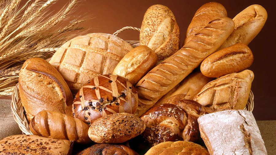 Panadería con pan fresco